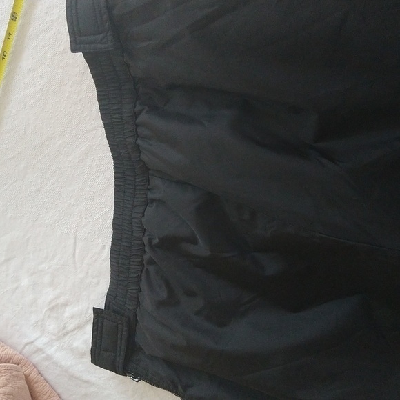 Split rail outdoors skiing hiking snow gear black pants xl zip Velcro snaps - Picture 12 of 13